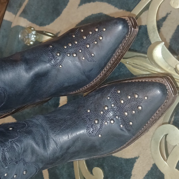 Reba genuine leather cowboy boots - Picture 5 of 12